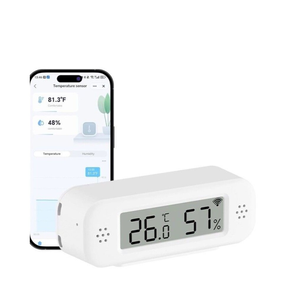 Wifi Thermometer Hygrometer Sensor, Wireless Indoor Temperature Humidity Monitor
